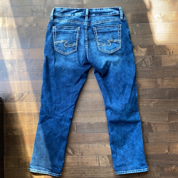 Silver Jeans Indigo Curvy Suki Capri Jeans Sz 29 - Picture 7 of 15